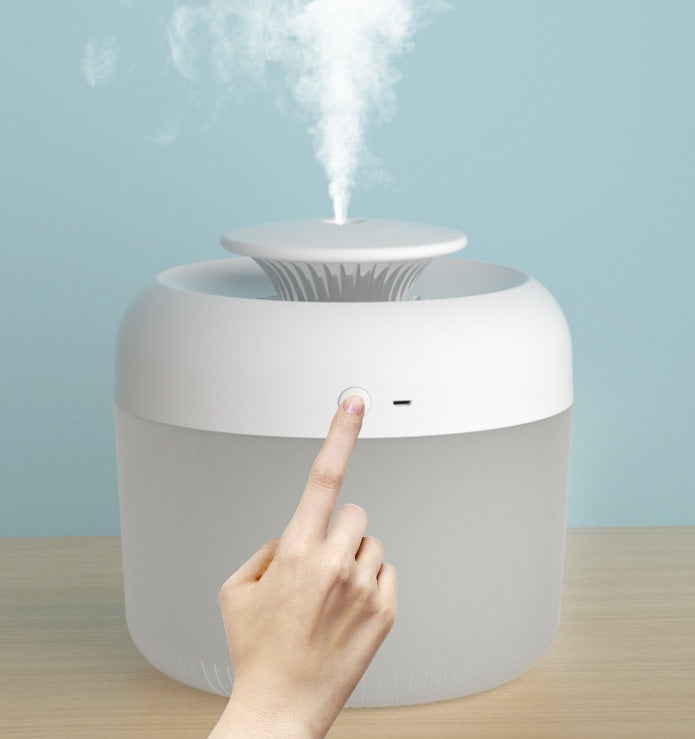 🌫️💧 Large Capacity USB Ultrasonic Humidifier | 7-Color LED Aroma Diffuser 🌈✨