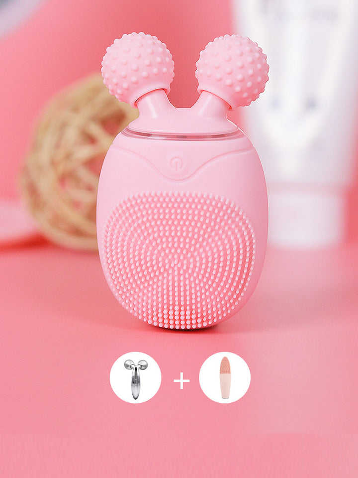 💖🧼 Japan Electric Facial Cleansing Instrument | Silicone Ultrasonic Facial Cleanser