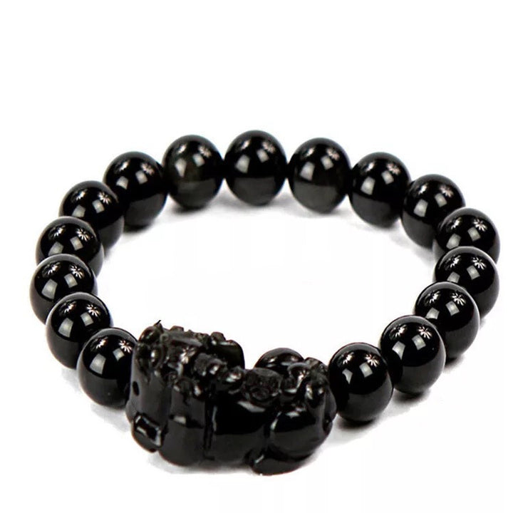Obsidian Pixiu Couple Bracelet – Unisex Feng Shui Protection