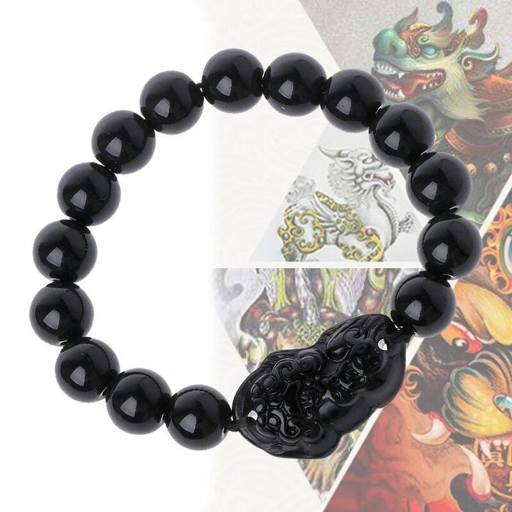 Obsidian Pixiu Couple Bracelet – Unisex Feng Shui Protection