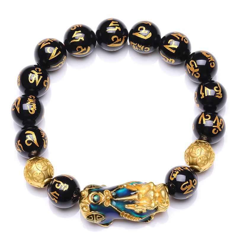 Trendy Natural Black Agate & Tiger Eye Bracelet – Couple Style