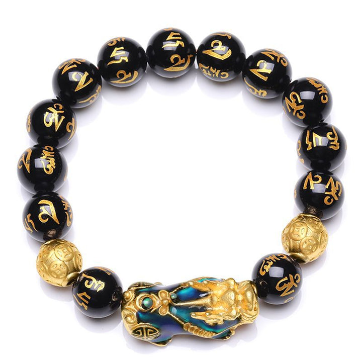 Trendy Natural Black Agate & Tiger Eye Bracelet – Couple Style