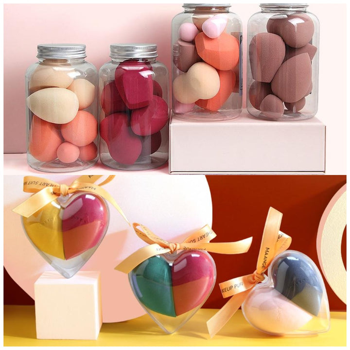 🥚💄 Beauty Egg Makeup Sponge – Soft Wet & Dry Blender Puff with Storage Box