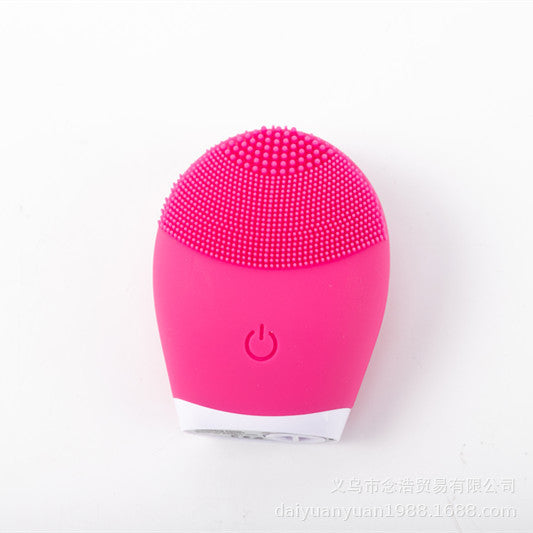 💖🧼 Electric Ultrasonic Silicone Facial Cleanser | Deep Cleansing & Oil Control Device