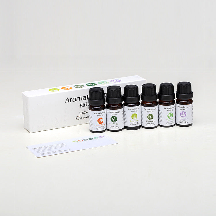 🌿 Aromatherapy Essential Oil Set – Lavender Blend (6 Bottles)