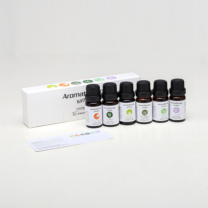 🌿 Aromatherapy Essential Oil Set – Lavender Blend (6 Bottles)