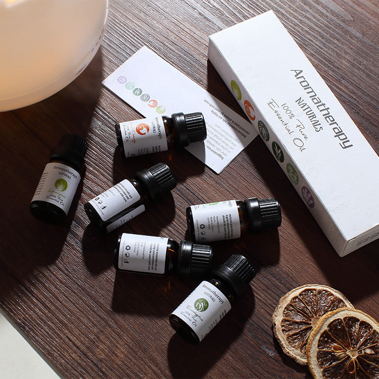 🌿 Aromatherapy Essential Oil Set – Lavender Blend (6 Bottles)