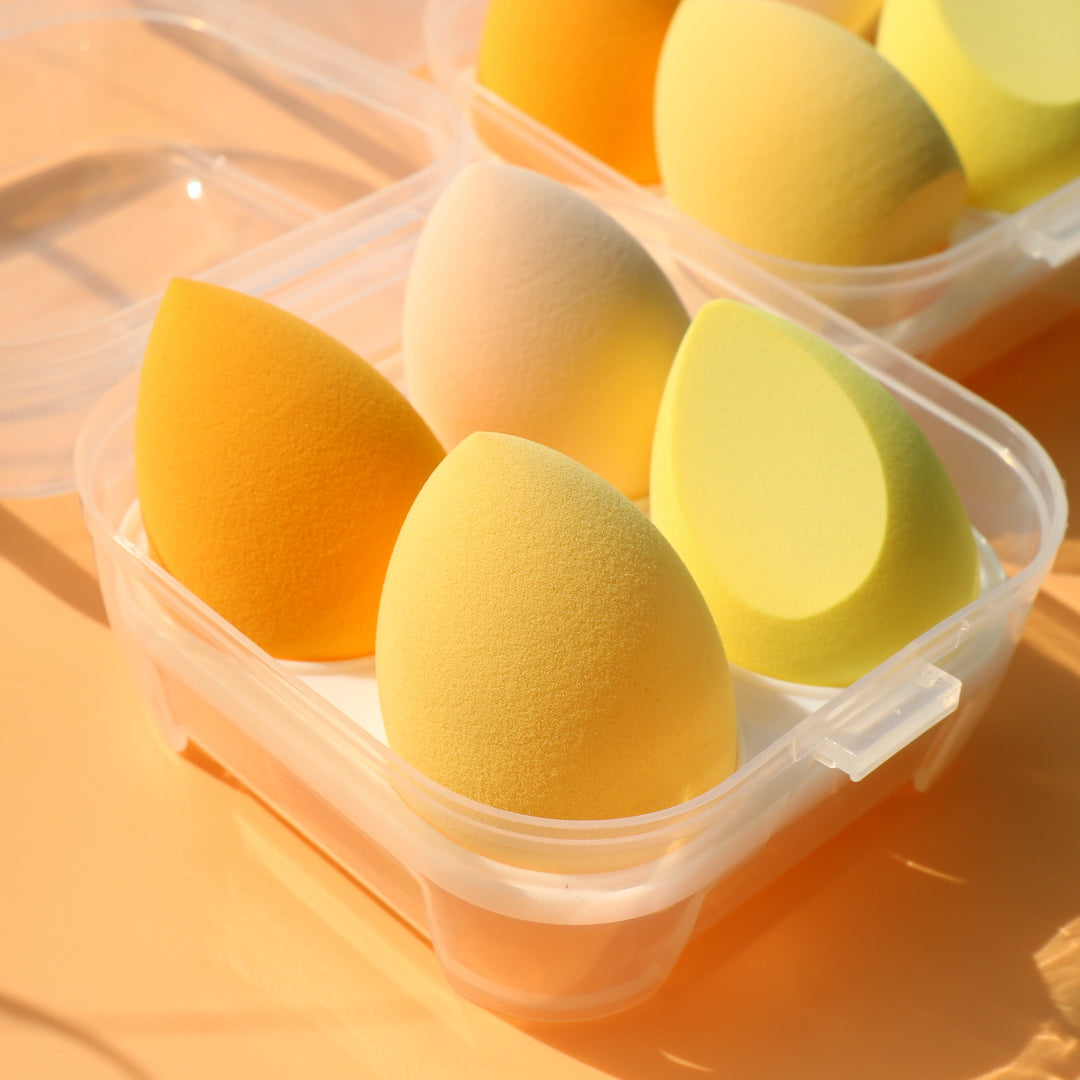 🥚💄 8 Pack Powder Sponge Makeup Egg Set – Soft Beauty Blender Kit (Wet & Dry with Storage Box)