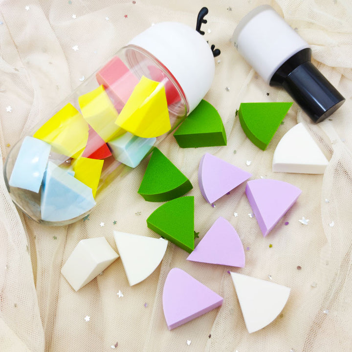 🦌💄 Cute Antler Bottled Beauty Egg | Flat Air Cushion Makeup Sponge Set
