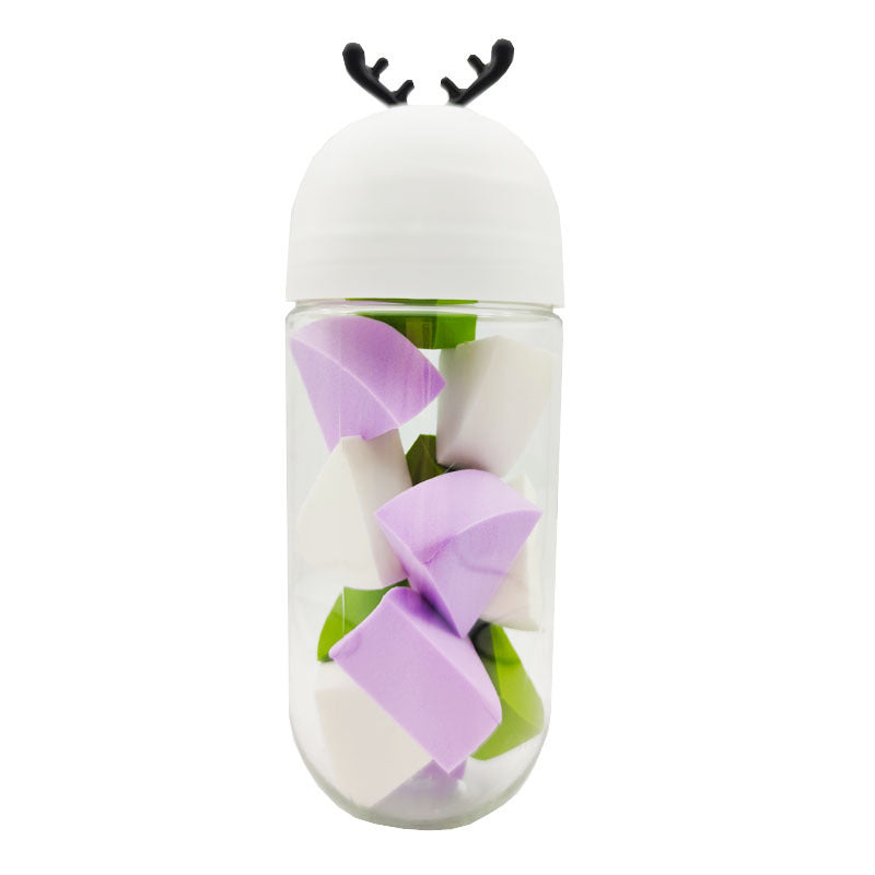 🦌💄 Cute Antler Bottled Beauty Egg | Flat Air Cushion Makeup Sponge Set