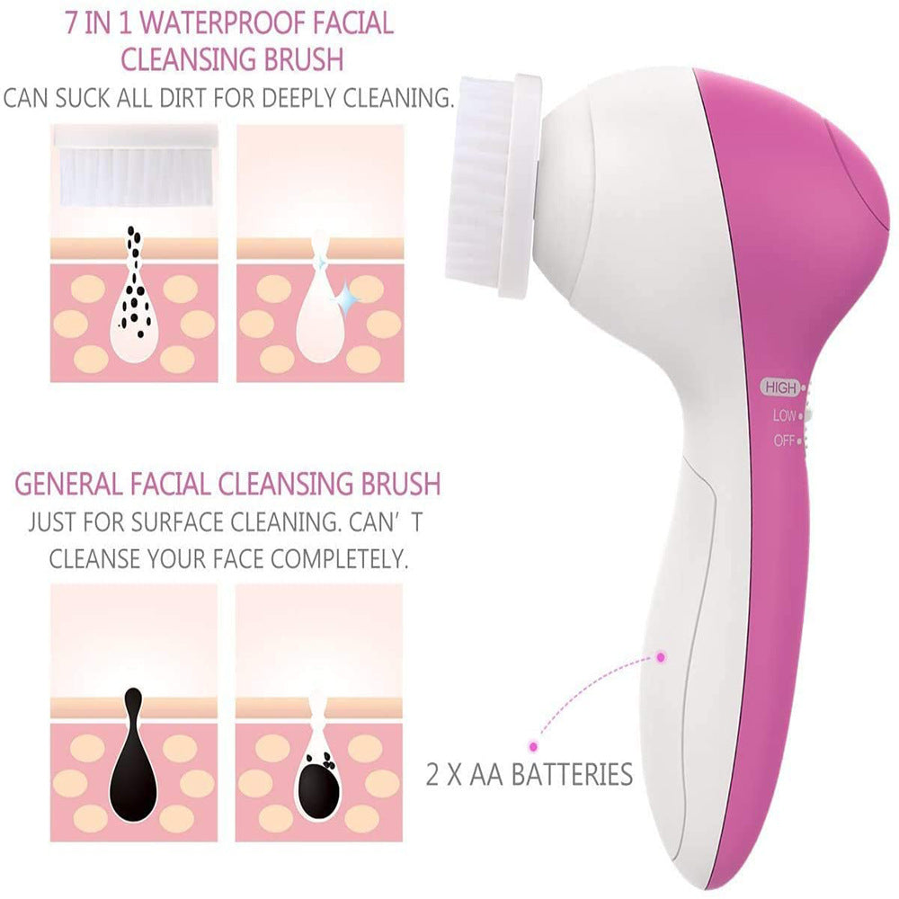🧼💖 8-in-1 Electric Facial Cleansing Instrument | Multi-Function Pore Cleaner & Skin Care Massager