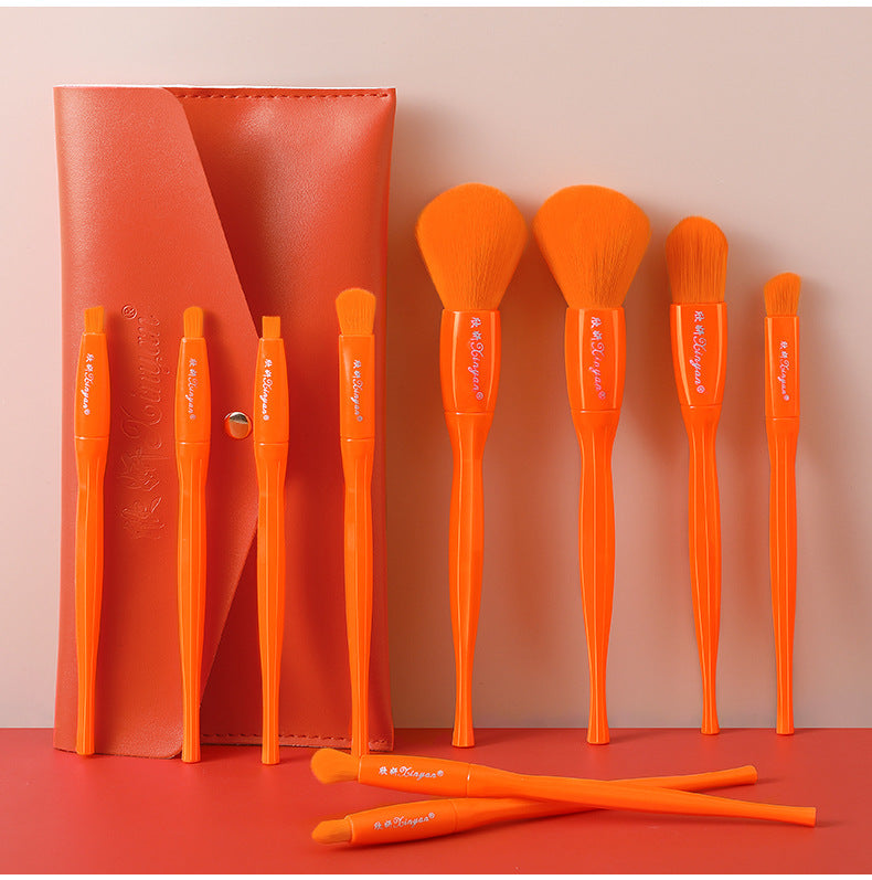 ✨ 10-Piece Candy Color Makeup Brush Set — Eyeshadow, Blush & Foundation Tools 💄🍬