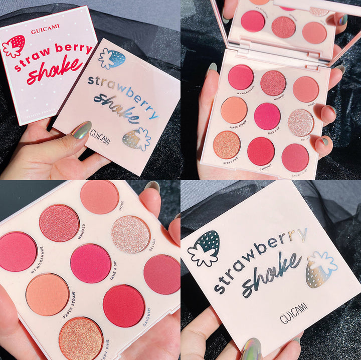 🍑 Guicami Honey 9-Color Fruit Eyeshadow Palette – Peach, Strawberry & Orange Glow Set ✨