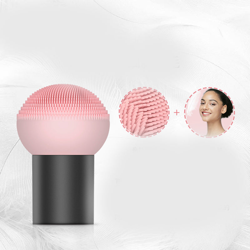🧼💗 Silicone Facial Cleansing Instrument | Ultrasonic Face Brush & Blackhead Pore Cleaner