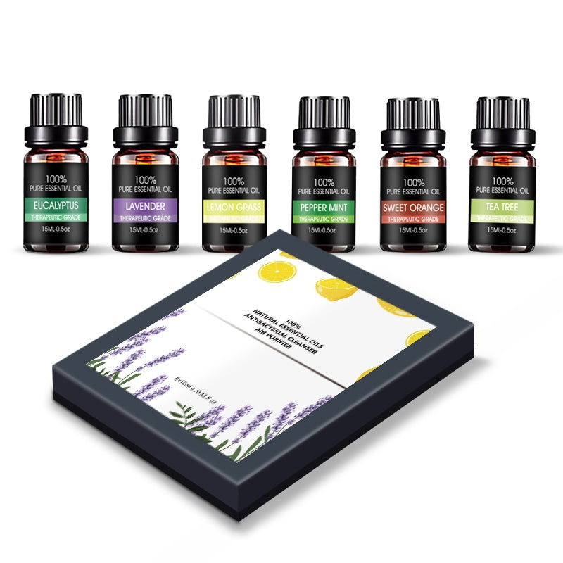 ✨ Aromatherapy Essential Oil Set — 6 Natural Plant Oils (10ml Each) 🌿💧