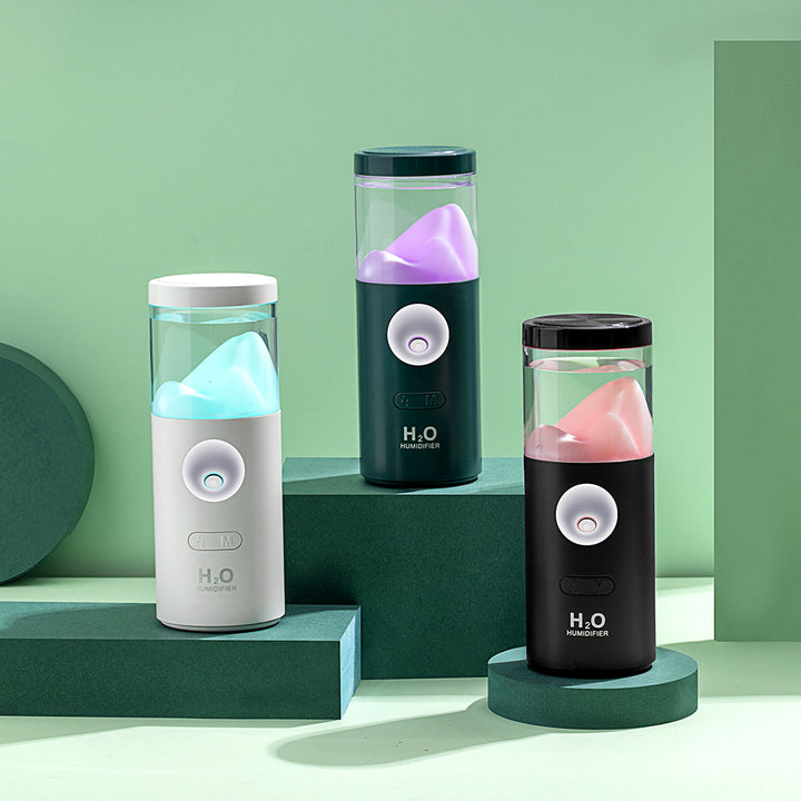🌫️💡 Hengshan Rotating Humidifier | 130° Shaking Head Atomizer & Atmosphere Lamp ✨