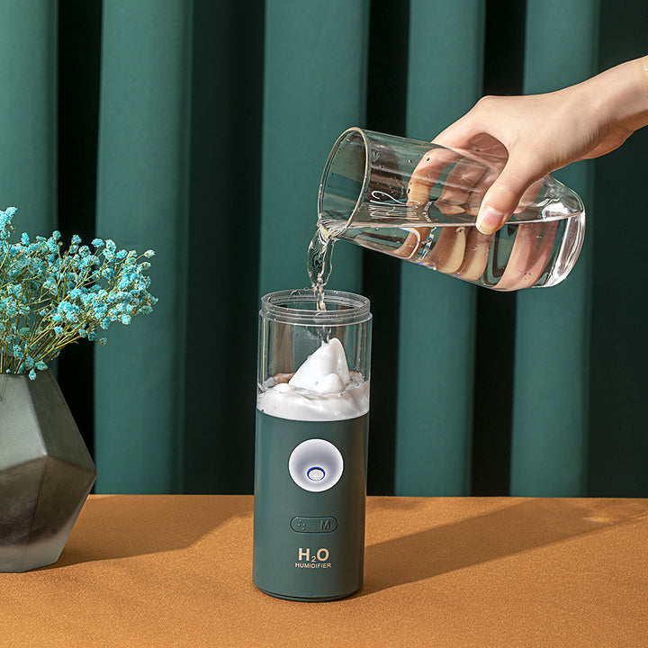 🌫️💡 Hengshan Rotating Humidifier | 130° Shaking Head Atomizer & Atmosphere Lamp ✨