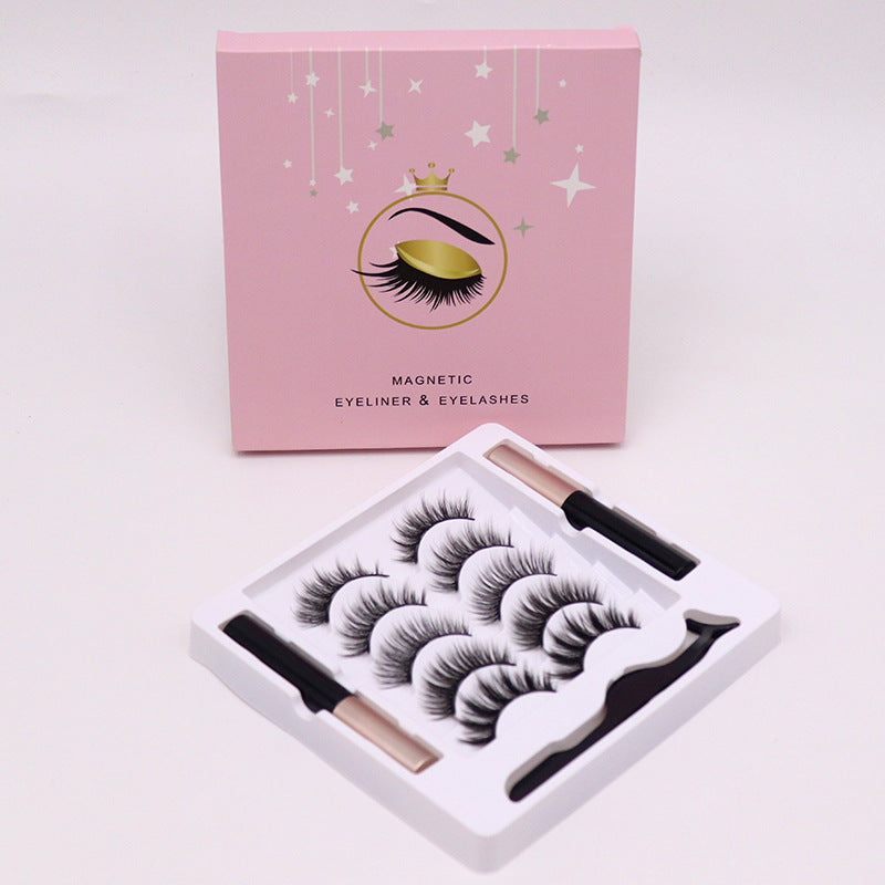 🧲👁️ Magnetic Eyelashes & Eyeliner Set – Waterproof Reusable False Mink Lashes