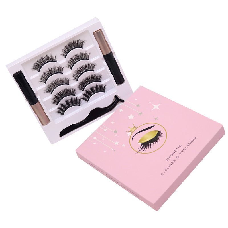 🧲👁️ Magnetic Eyelashes & Eyeliner Set – Waterproof Reusable False Mink Lashes