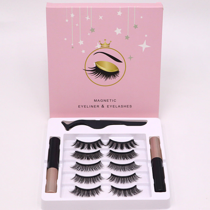 🧲👁️ Magnetic Eyelashes & Eyeliner Set – Waterproof Reusable False Mink Lashes