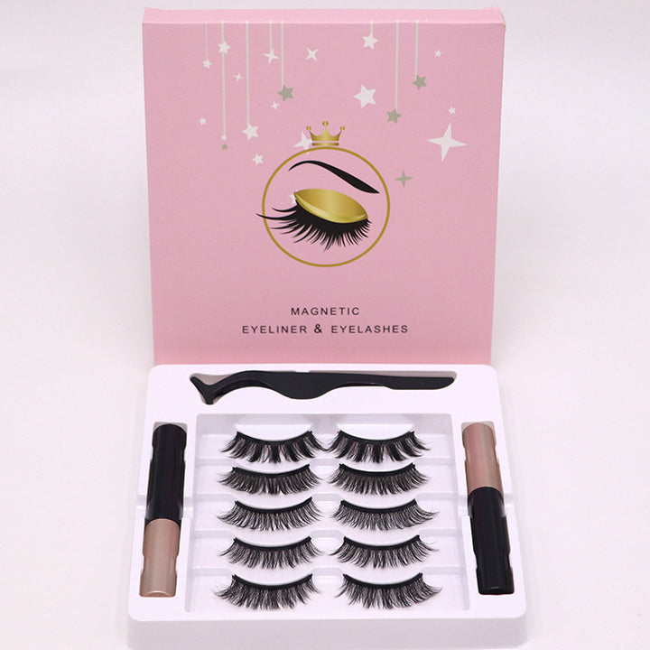 🧲👁️ Magnetic Eyelashes & Eyeliner Set – Waterproof Reusable False Mink Lashes