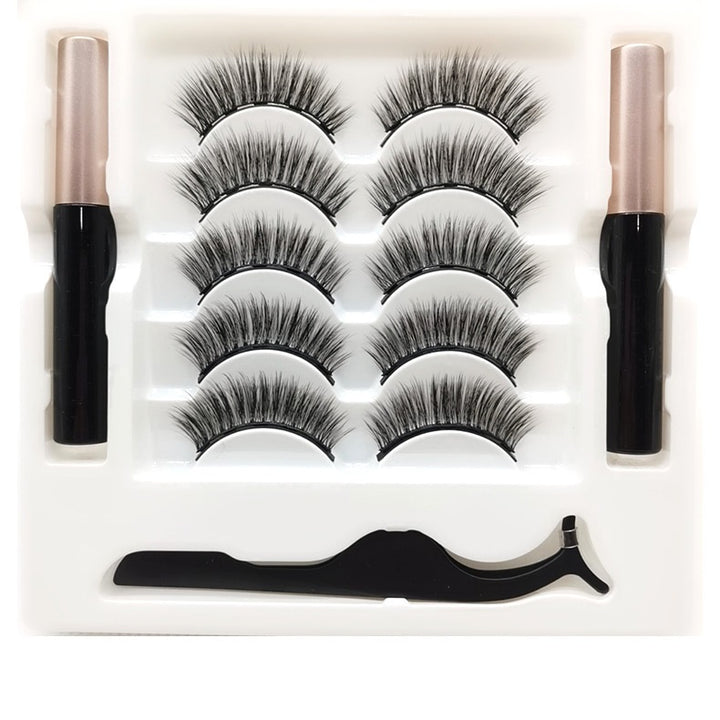 🧲👁️ Magnetic Eyelashes & Eyeliner Set – Waterproof Reusable False Mink Lashes