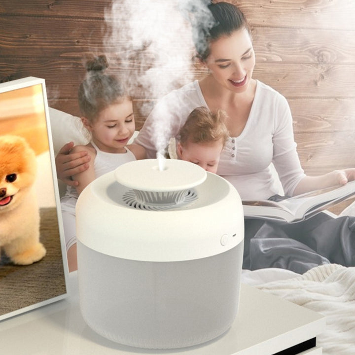 🌫️💧 Large Capacity USB Ultrasonic Humidifier | 7-Color LED Aroma Diffuser 🌈✨