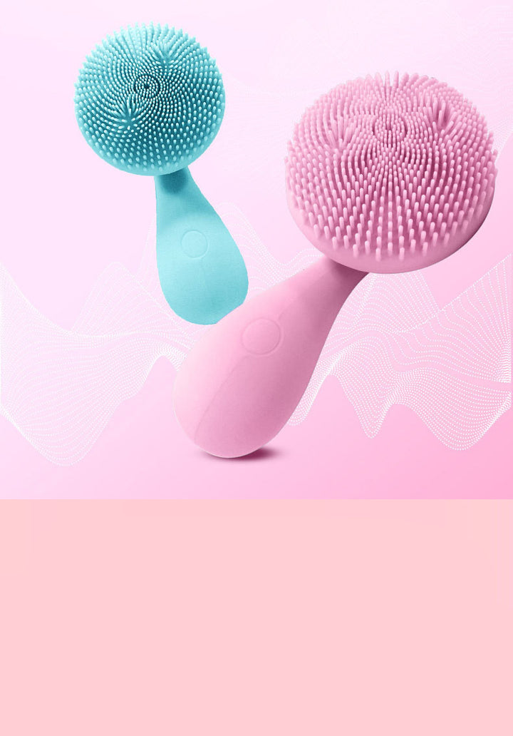 🧼💖 Xiaoruyi Sonic Electric Facial Cleansing Device | Silicone Magnetic Bead Rotating Face Brush
