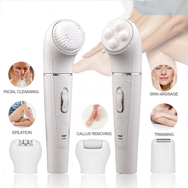 💖🧼 Multifunctional Electric Epilator & Facial Cleansing Brush | 2-in-1 Beauty Device