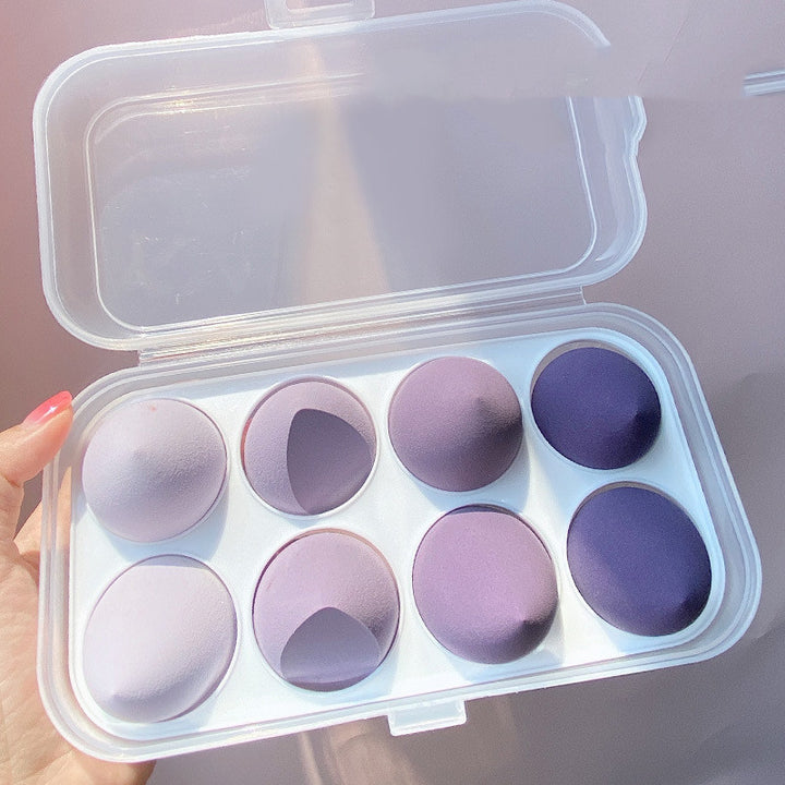 Makeup Sponge Eggs 8 Pack – Soft Latex Beauty Puff Set