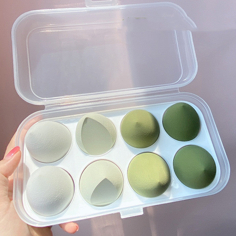 Makeup Sponge Eggs 8 Pack – Soft Latex Beauty Puff Set