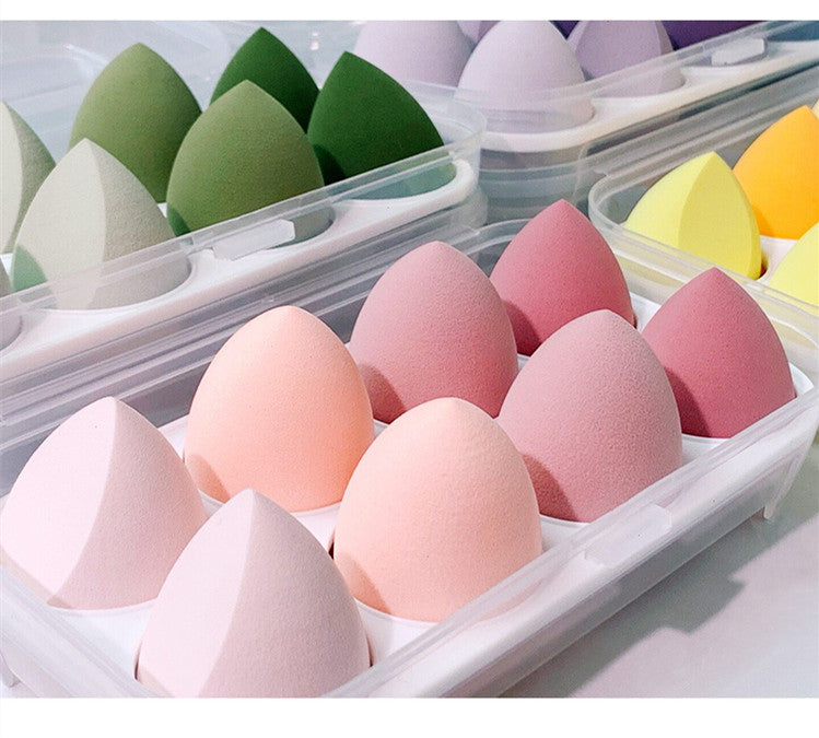Makeup Sponge Eggs 8 Pack – Soft Latex Beauty Puff Set