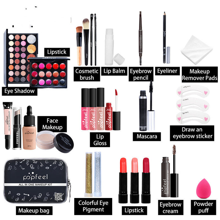 💄 POPFEEL All-in-One Makeup Set – Oil Control & Concealer Beauty Kit  ✨