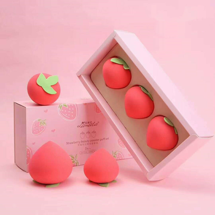 🥭💄 Small Mango Fruit Series Beauty Egg Set – Soft Makeup Sponge (Wet & Dry, No Powder Waste)