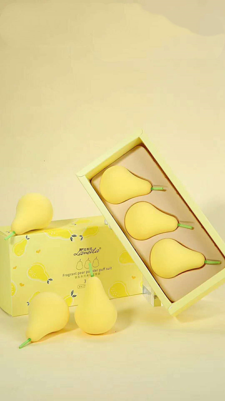 🥭💄 Small Mango Fruit Series Beauty Egg Set – Soft Makeup Sponge (Wet & Dry, No Powder Waste)