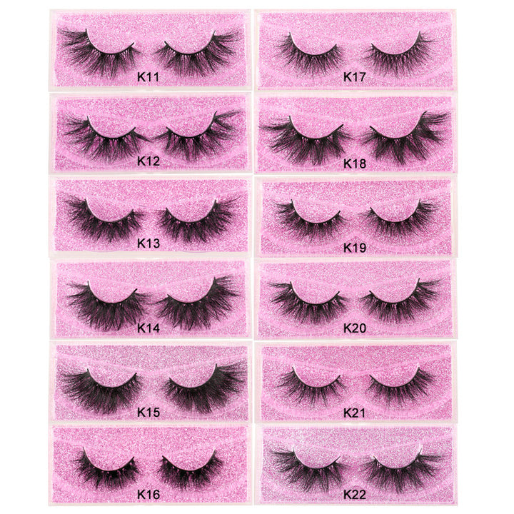 👁️✨ Imitation Eyelashes – Thick Volume Faux Mink False Lashes