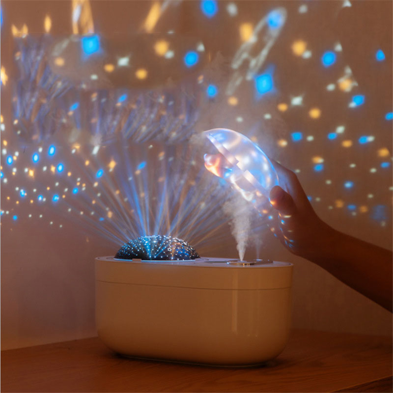 🌌💧 USB Star Projection Humidifier | Double Mist Mini Air Purifier ✨