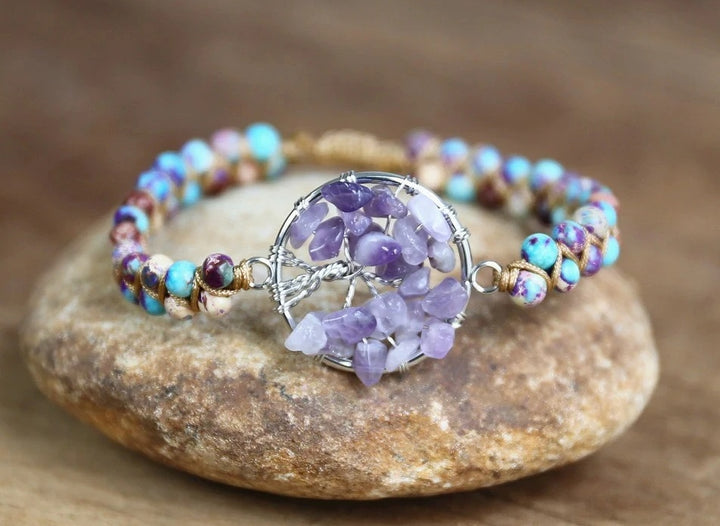 Single Ring Beaded Adjustable Bracelet – National Style Couple Design