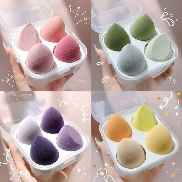 🥚💄 8 Pack Powder Sponge Makeup Egg Set – Soft Beauty Blender (Wet & Dry Use with Storage Box)