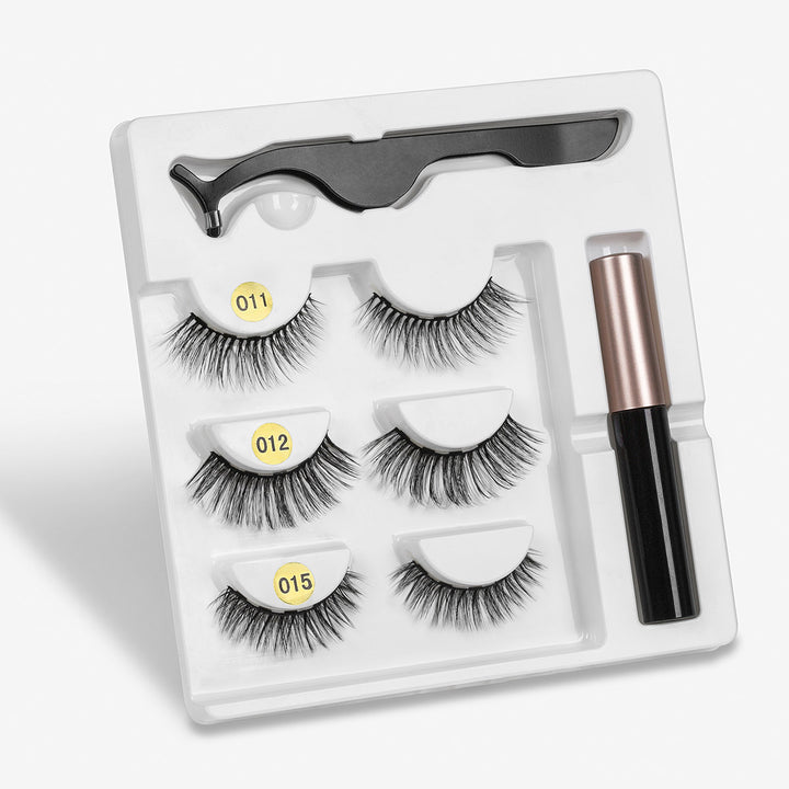 🧲👁️ Magnetic False Eyelashes – Fashion Cotton Stem 1 Pair Set