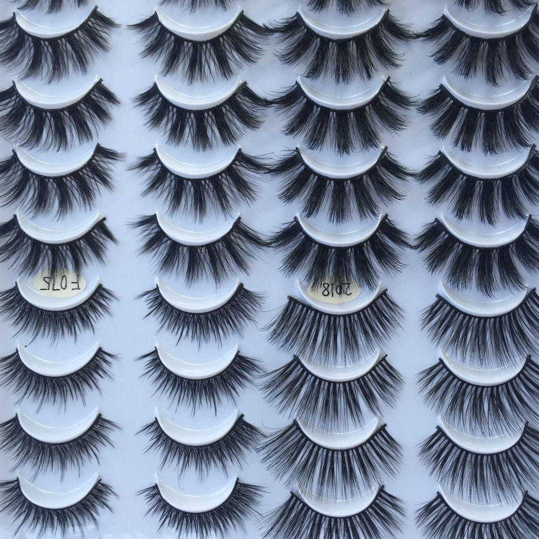 👁️✨ 20 Pairs False Eyelashes – 3D Multi-Layer Mixed Volume Lash Set