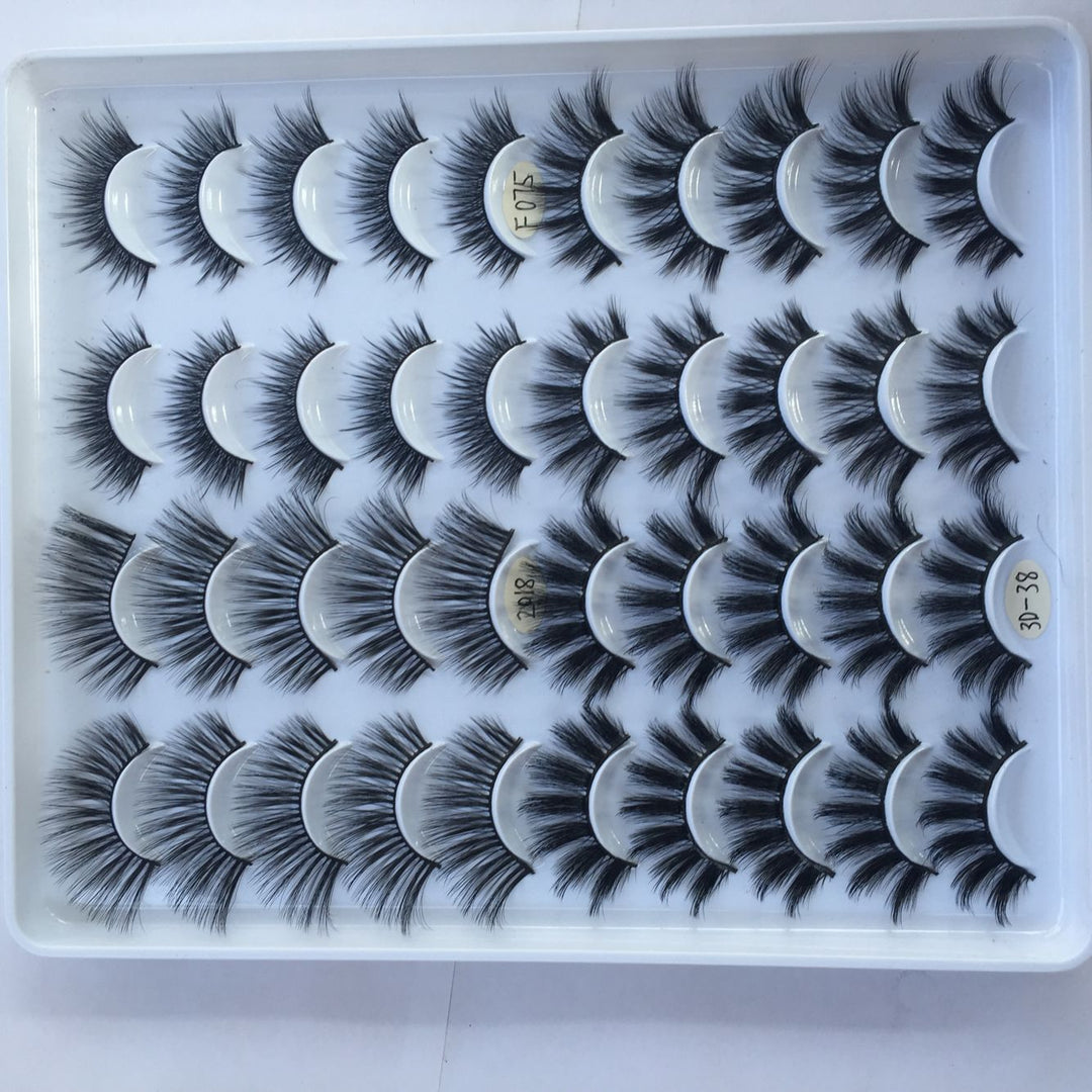 👁️✨ 20 Pairs False Eyelashes – 3D Multi-Layer Mixed Volume Lash Set