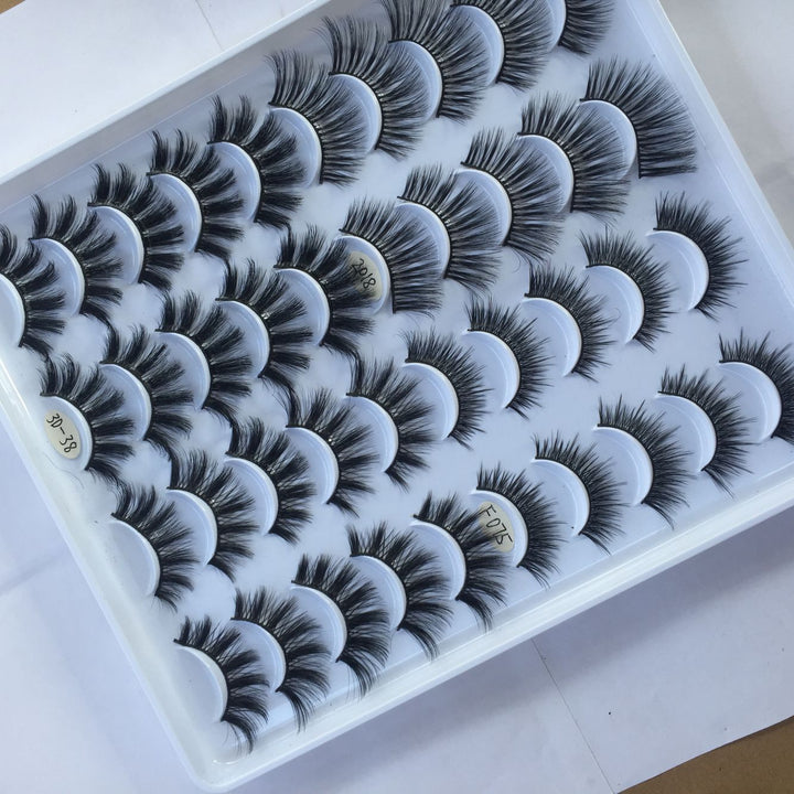 👁️✨ 20 Pairs False Eyelashes – 3D Multi-Layer Mixed Volume Lash Set