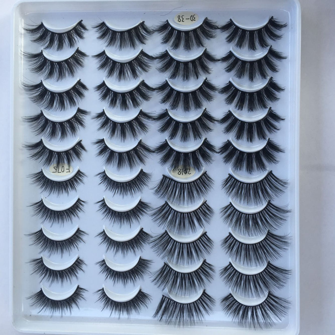 👁️✨ 20 Pairs False Eyelashes – 3D Multi-Layer Mixed Volume Lash Set