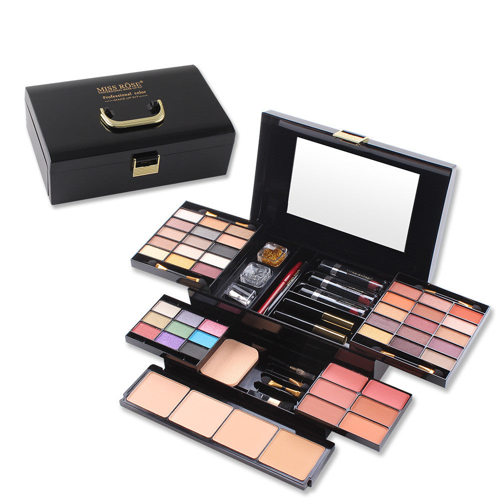 💄 Miss Rose Cosmetic Bag Makeup Artist Kit – Multi-Color Eyeshadow Makeup Box (Hot Sale) ✨