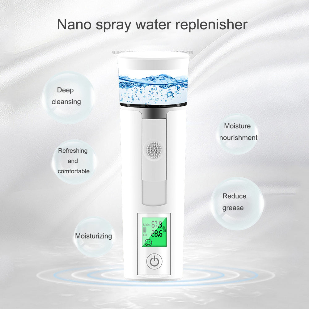 💧✨ Portable Handheld Humidifying & Steaming Face Device | Nano Mist Beauty Sprayer