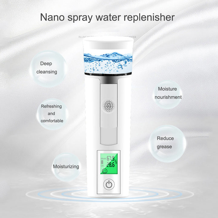 💧✨ Portable Handheld Humidifying & Steaming Face Device | Nano Mist Beauty Sprayer