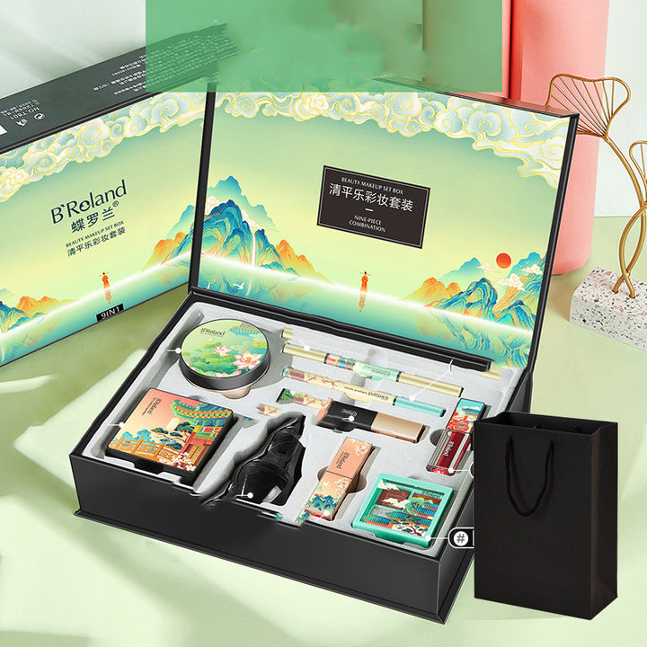 🎁 Lover’s Birthday Gift Makeup Set – Qingpingle 7/9-Piece Beauty Kit with Optional Gift Bag 💄✨