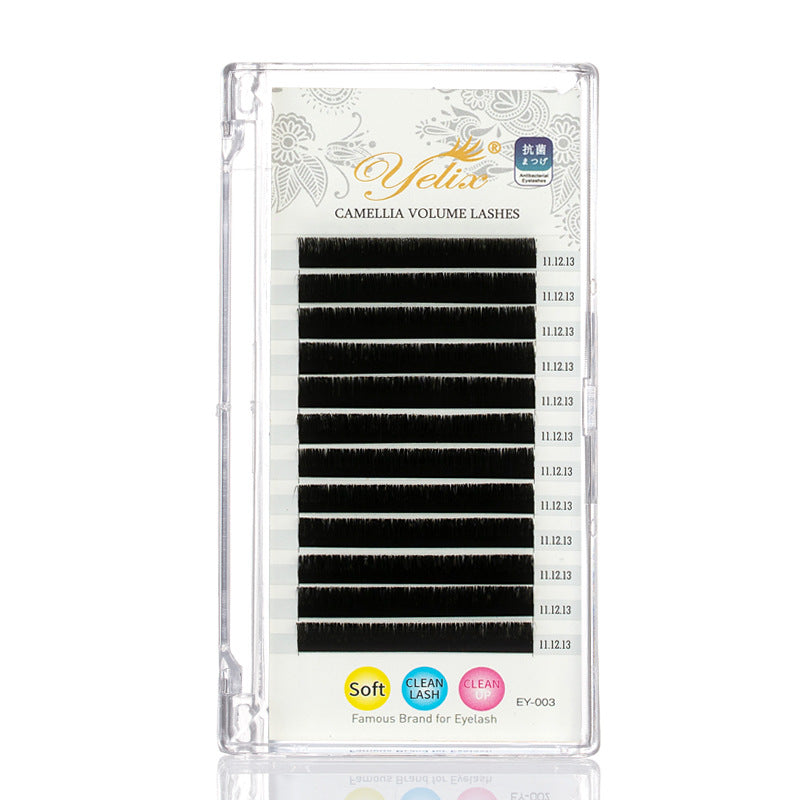 👁️✨ Yelix 0.05 Natural 3D Camellia Grafting Eyelashes – Blooming Volume Lash Extensions