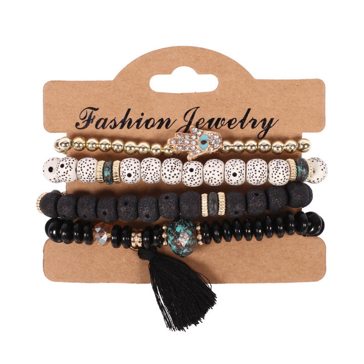 Tassel Culture Calm Bracelet Set – Vintage Pearl Style